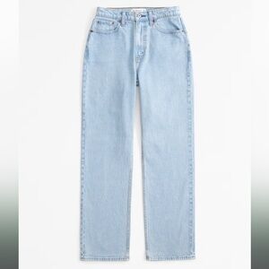 Abercrombie High Rise Vintage Straight Jean 26 short